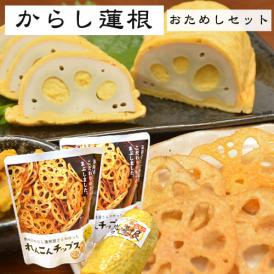 ※代引き不可※ 熊本 名物 からし蓮根 おためしセット【からし蓮根 チップス2種】
