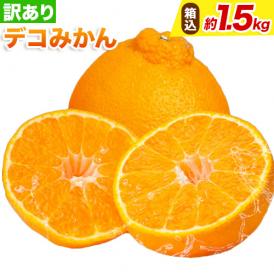 デコポンと同品種 デコみかん 送料無料 訳あり 箱込1.5kg 2セット購入で1セットおまけ 3セット購入で3セットおまけ 2月上旬ごろより順次出荷 大容量 柑橘の王様 ご自宅用