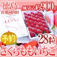 徳島県佐那河内産 ”さくらももいちご” 28粒 化粧箱【予約 12月以降】 送料無料