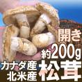 カナダ・北米産 ”松茸” 開き 2～6本 約200g【予約 9月中下旬以降】 送料無料