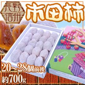 長野・南信州産 ”市田柿” 20～28玉 約700g 化粧箱【予約 12月中旬以降】 送料無料