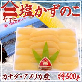 北海道 井原水産 ”ヤマニ 塩数の子” 特500g カナダ・アメリカ産 塩かずのこ【予約 12月以降】 送料無料