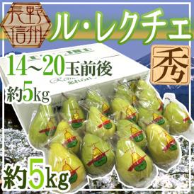 長野産 ”ル・レクチェ” 秀品 14〜20玉前後 約5kg 洋梨【予約 11月以降】 送料無料