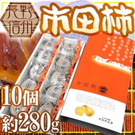 長野・南信州産 ”市田柿” 10玉 約280g 化粧箱 個包装【予約 12月以降】 送料無料
