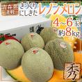 青森県 きづくり・にしきた ”レノンメロン” 秀品 4～6玉 約8kg【予約 7月下旬以降】 送料無料