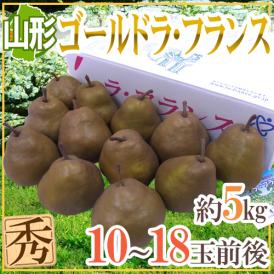 山形産 ”ゴールドラフランス” 秀品 10～18玉前後 約5kg 洋梨【予約 11月下旬以降】 送料無料