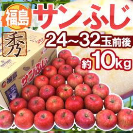 福島産 ”蜜入りサンふじ” 秀品 大玉24～32玉 約10kg【予約 11月下旬以降】 送料無料