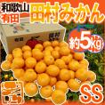 和歌山有田産 ”田村みかん” 秀品 SS 約5kg 産地箱【予約 11月末以降】 送料無料