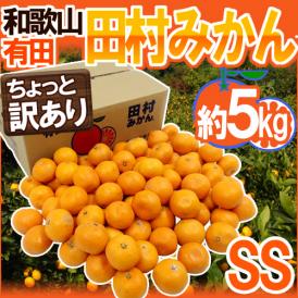 和歌山有田産 ”田村みかん” ちょっと訳あり SS 約5kg 産地箱【予約 11月末以降】 送料無料