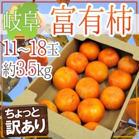 岐阜産 ”富有柿” 訳あり 11～18玉 約3.5kg【予約 11月中旬以降】 送料無料