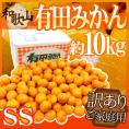 和歌山産 ”有田みかん” 訳あり 小粒・小玉 SSサイズ 約10kg 産地箱 ありだみかん【予約 11月末以降】 送料無料