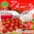 静岡県 ”高糖度フルーツトマト アメーラ” 2S以下 小玉限定 約1kg 化粧箱入り