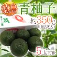 徳島産 ”青柚子” 秀品 5～6玉前後 約350g 青ゆず【予約 4月下旬以降】