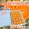和歌山県産 ”温室 有田みかん” 20～24玉前後 約2kg 化粧箱【予約 5月末以降】 送料無料