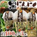 【送料無料】青森県 JAゆうき青森 ”熟成黒にんにく” 約100g×3pc バラタイプ【予約 入荷次第発送】