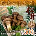 敬老の日ギフト ”中国産 松茸” 約500g カゴ入り・スダチ付 大きさおまかせ 【予約 9月7～15日お届け予定】 送料無料