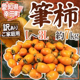 愛知 幸田町 ”筆柿” 訳あり 約7kg ふで柿【予約 10月以降】 送料無料