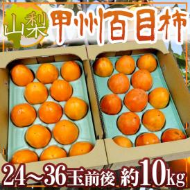干し柿・吊るし柿用 ”渋柿” 山梨県 甲州百目柿 もしくは 奈良県西吉野 江戸柿 大玉24～36玉前後 約10kg【予約 11月以降】 送料無料