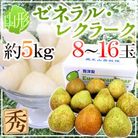 山形産 ”ゼネラルレクラーク” 秀品 8〜16玉 約5kg 洋梨【予約 10月以降】 送料無料