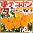 ”熊本産 デコポン” 訳あり 6～8玉前後 約2kg【予約 1月以降】 送料無料