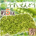 紀州・和歌山 ”うすいえんどう” 秀品 約5kg バラ詰め【予約 3月中下旬以降】 送料無料
