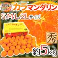 和歌山県 有田産 ”AQ カラマンダリン” 秀品 S/M/L/2L 約5kg【予約 4月下旬以降】 送料無料