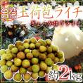 ”生グリーンライチ 玉荷苞（ぎょっかほう）” 約2kg 台湾産 レイシ 茘枝 玉荷包【予約 5月末以降】 送料無料