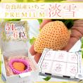 奈良県産 ”プレミアム 白いちご 淡雪いちご” 5Lサイズ 6粒【予約 1月末以降】 送料無料