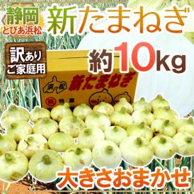 静岡県 JAとぴあ浜松産 ”新たまねぎ” 訳あり 約10kg 大きさおまかせ 玉葱【予約 2月末以降】 送料無料