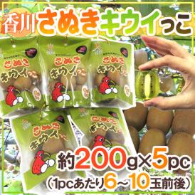 香川県 ”さぬきキウイっこ” 約200g×《5pc》（1pcあたり6～11玉前後）【予約 11月以降】 送料無料