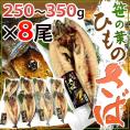 【送料無料】”笹の葉ひもの さば” 約250～350g×8尾 鯖の干物