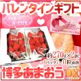 福岡県 ”バレンタイン あまおう” DX 約270g×2pc(1pc7~11粒前後) メッセージカード付き【予約 2月1日~14日お届け予定】 送料無料