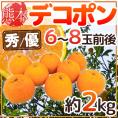 ”熊本産 デコポン” 秀・優品 6～8玉前後 約2kg【予約 1月以降】 送料無料