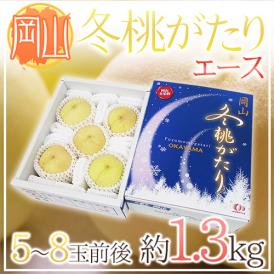 岡山県産 ”冬桃がたり” 等級エース 訳あり 5～8玉前後 約1.3kg 化粧箱【予約 11月中下旬以降】 送料無料