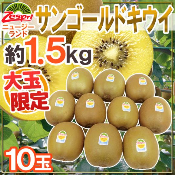 ゼスプリ ”サンゴールドキウイ” 大玉 10玉 約1.5kg【予約 4月下旬以降】 送料無料01