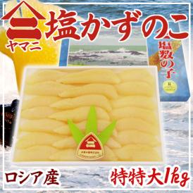 北海道 井原水産 ”ヤマニ 塩数の子” 特特 約1kg 化粧箱 ロシア産 塩かずのこ【予約 12月以降】 送料無料