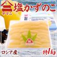 北海道 井原水産 ”ヤマニ 塩数の子” 特 約1kg 化粧箱 ロシア産 塩かずのこ【予約 12月以降】 送料無料