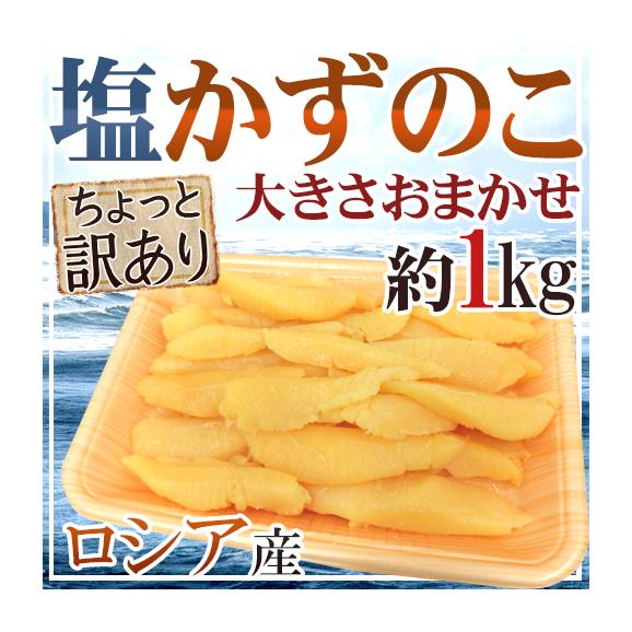 &rdquo;ロシア産 塩数の子 ちょっと訳あり 約1kg&rdquo; 大きさおまかせ おせち♪かずのこ！【ポスト投函送料無料】【予約 11月下旬以降】01