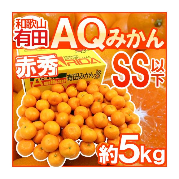和歌山産 &rdquo;有田AQみかん&rdquo; 赤秀品 SS以下 約5kg 有田みかん【予約 11月末以降】 送料無料01