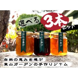 自家製ジャム選べる3本セット(140gx3)　手作りジャム　国産　ギフト　贈り物　プレセント　健康　人気
