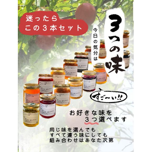 自家製ジャム選べる3本セット(140gx3) 手作りジャム 国産 ギフト 贈り物 プレセント 健康 人気03