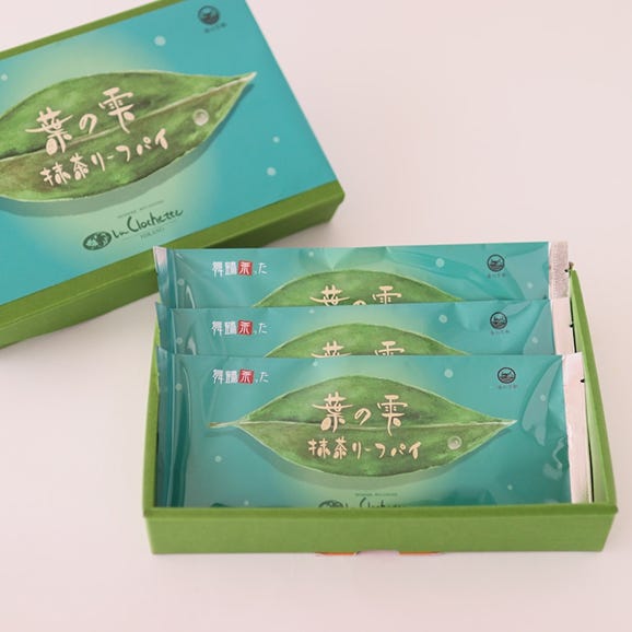 葉の雫　抹茶リーフパイ3枚入り02