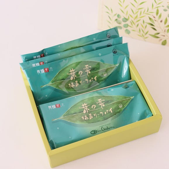 葉の雫　抹茶リーフパイ6枚入り02