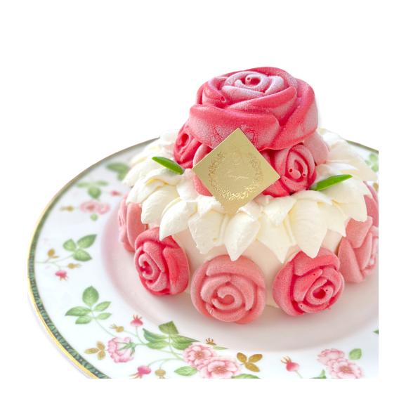 純生・冷凍生ケーキ「ローズガーデン」誕生日ケーキ・記念日・薔薇ケーキ・お菓子02