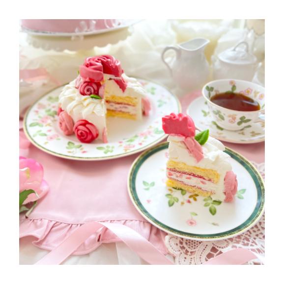純生・冷凍生ケーキ「ローズガーデン」誕生日ケーキ・記念日・薔薇ケーキ・お菓子05