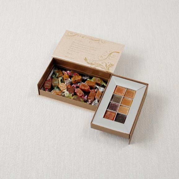 ラフィネの宝石箱 アソート2段BOX  ( パートドゥ・フリュイ 8粒 ＋ キャラメル 16粒）04