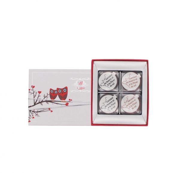 キャラッセルチョコレート 4粒（キャラメル入りチョコレート：ビター2粒、ミルク2粒）03