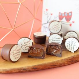 キャラッセルチョコレート 6粒（キャラメル入りチョコレート：ビター3粒、ミルク3粒）