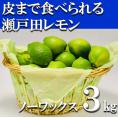 【送料無料】特別栽培（安心！広島ブランド）　　　皮まで安全安心な美味しい「瀬戸田レモン」【3kg】