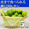 【送料無料】特別栽培（安心！広島ブランド）　　　皮まで安全安心な美味しい「瀬戸田レモン」【5kg】